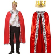 OUTFIT Kostým kráľa KING Pravítko Red Cape Nativity Hrajte kostýmový ples