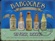 Babcocke Ginger Beer Kovový reklamný nápis