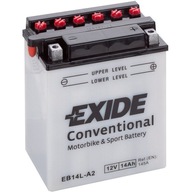 EXIDE BATÉRIA NA MOTOCYKEL 12V 14Ah 145A YB14L-A2 EB14L-A2 P+