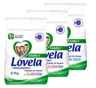 Lovela Powder Family 3x2,1kg/84pr MIX Farba Biela