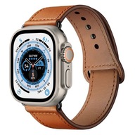 Kožený HNEDÝ kožený remienok pre Apple Watch Ultra