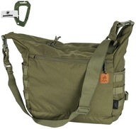 HELIKON TAŠKA NA RAMENO Bushcraft Satchel Olive Green + KARABÍNA