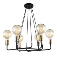 Betty MDM-3901/6 BK+BRO závesné svietidlo Italux Moderné stropné LAMP