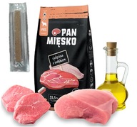 PAN MEAT Teľacie mäso s morčacím 9kg M + FINGER alfa destilát