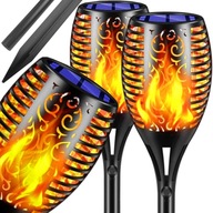 2X SOLÁRNE LED LAMPA OHŇOVÝ EFEKT PLAMEŇA