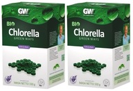 Green Ways BIO CHLORELLA tablety 2x330g Prečisťuje detoxikáciu