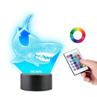 Stolná lampa Led soška Fish Shark