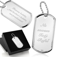 Silver Dog Tag 925 GRAVÍROVANIE fotografií DARČEK