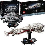 LEGO Star Wars 75375 MILLENNIUM FALCON + LOĎ TANTIVE IV Mini váha na poličke