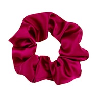 ALMANIA silk scrunchie - fuchsiová