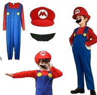 Super Mario Bros M Kostým 6 - 8 rokov OUTFIT Prevlek 110 - 120 cm