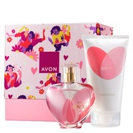 Avon LOV U darčeková sada pleťová voda + voda + krabička