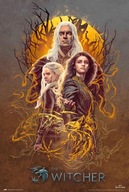 Plagát Zaklínač Geralt Ciri Yennefer 61x91,5