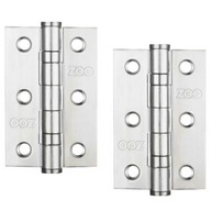 Nerezový opletený pánt dverí 76x50x2mm Inox satén 2 kusy