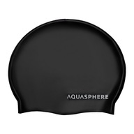 Plavecká čiapka Aquasphere Plain Silicon čierna OS