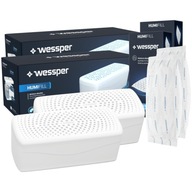 Wessper: 2x veľký absorbér vlhkosti, 500g kartuša, silný odvlhčovač vzduchu, 2l