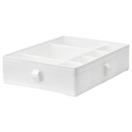 IKEA SKUBB BOX S PRIESTORMI BIELA ​​44x34x11 CM