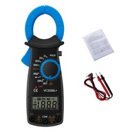 Modrý digitálny multimeter kliešťový ručný merač prúdu