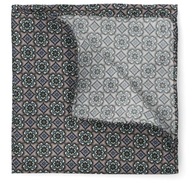 Pánsky sivý vzor Lancerto M.664 Pocket Square