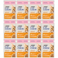 Purina CAT CHOW ADULT Losos zelený hrášok 12x85g