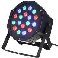 REFLEKTOROVÝ FAREBNÝ LED DMX RÁMEČEK 18 RGB diód