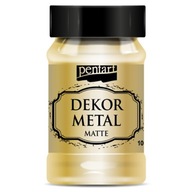 Farba na nábytok Dekor Metal Pentart - zlatá, 100 ml