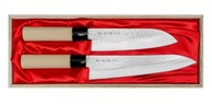 Satake Magaroku Saku Sada 2 kuchárskych + Santoku nožov