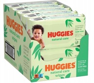 HUGGIES NATURAL CARE Vlhčené obrúsky 10 x 56 ks pre deti SMART 24h