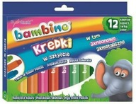 Pastelky Bambino stick, 12 farieb