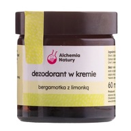 Prírodný deodorant v smotane Bergamot s limetkou 60ml Alchemia Natury