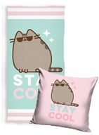 PUSHEEN osuška 140x70 BAVLNA + OBLIECKA NA VANKÚŠ 40x40 PUSHEN THE CAT