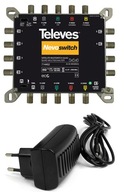 MultiSwitch 5/6 TV výstupy DVB-T2 SAT TV Konvertor NevoSwitch na QUAD