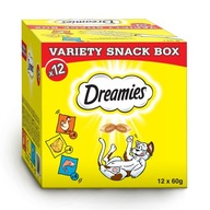 DREAMIES mačacie pamlsky mix príchutí 12x60g