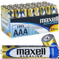 BATÉRIE 32 KS ALKALICKÉ MAXELL LR03 AAA 1,5V R3