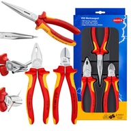 Sada izolovaných klieští pre elektrikára VDE 1kV SADA 3ks KNIPEX 00 20 12