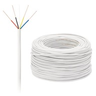 Alarmový kábel YTDY, 4-žilový, 0,5 mm - 100 metrov