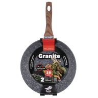 Panvica Florina Granite 28 cm HLINÍKOVÁ