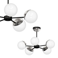 Luster SFERA BLACK/CHROME 5xE14