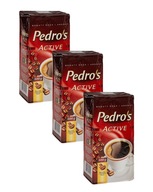 3 x PEDRO'S ACTIVE mletá káva 500 g