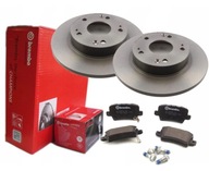 BREMBO ZADNÉ KOTOUČE + DLOŽKY HONDA CIVIC VIII UFO