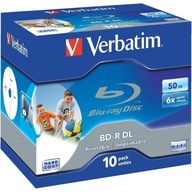 BD-R DL Verbatim 6x 50 GB (Jewel Case 10) Blu-Ray tlač