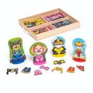 MAGNETICKÉ PUZZLE DRESS UP PAW PATROL 64 ks