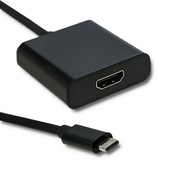 Qoltec USB adaptér typu C samec / HDMI samica 4K 23 cm