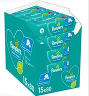 PAMPERS FRESH CLEAN VLHČENÉ UBROUSKY 15x80