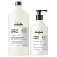 LOREAL METAL DETOX ŠAMPÓN 1500ml + OŠETRENIE 500ml