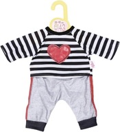 Oblečenie pre bábiku BABY BÁBIKA Pruhovaný športový outfit Dolly Baby Fashion