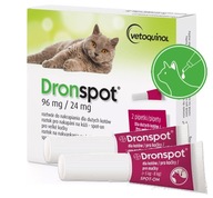 ODČRVOVANIE DRONSPOT PRE VEĽKÉ MAČKY 5-8kg 2x1,12ml