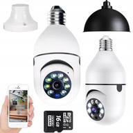 360 IP OTOČNÁ KAMERA WIFI FULL HD ZOOM E27 ZÁVIT LED ŽIAROVKA NOČNÝ REŽIM