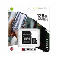 Pamäťová karta KINGSTON microSD 128GB 10 triedy A1