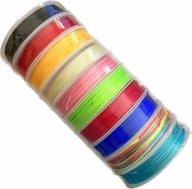 Hot Melt NYLON struna 0,8mm 10 farieb MIX 100 metrov